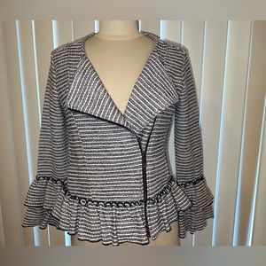 PRICE REDUCED !  New Banana Republic Top/Jacket Size 4 Blue & White